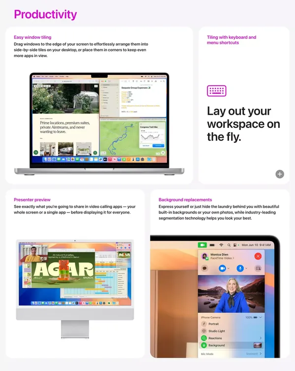macOS Sequoia Preview - Apple - Landing design inspiration