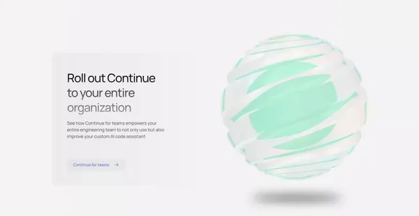 Continue - Landing design inspiration