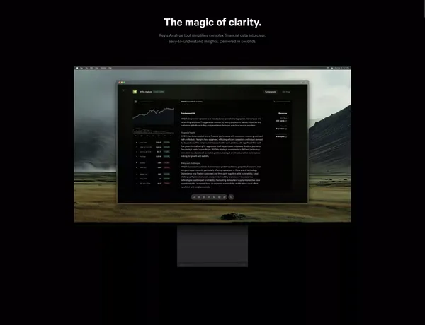 Fey: Make better investments. - Landing design inspiration