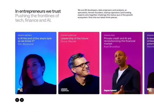Gilion: Startup Funding, Growth Financing, and Analytics - Landing design inspiration