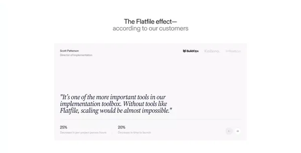 AI Data Preparation and Migration Software | Flatfile - Landing design inspiration