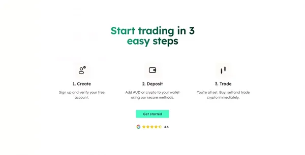 BTC Markets - Landing design inspiration