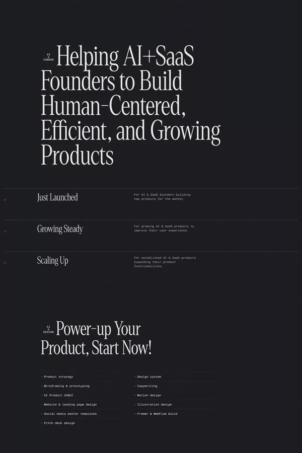Subsystem - Design as a Subscription - Landing design inspiration