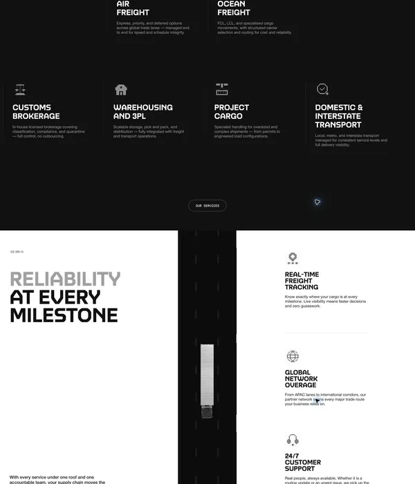 United Carriers | One operator every leg of the journey - About Us  design inspiration