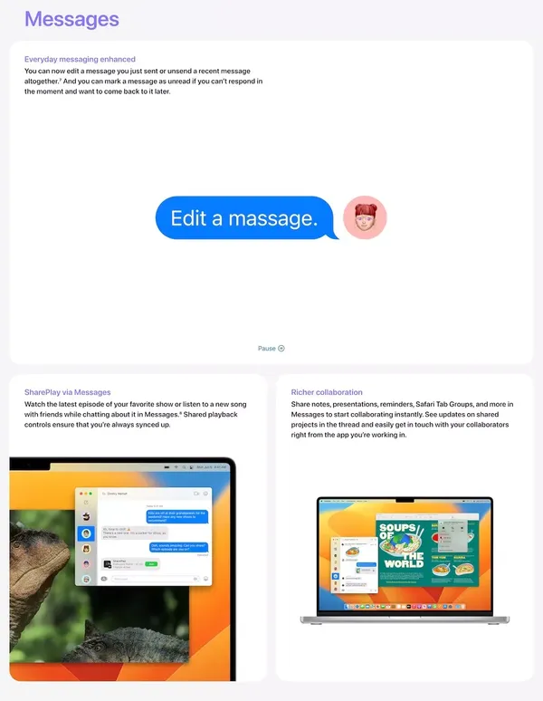 macOS Ventura Preview - Apple - Landing design inspiration