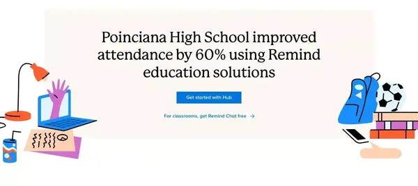 Remind is the best education communication platform. A solution built for educators, administrators, students & parents in mind. - Landing design inspiration