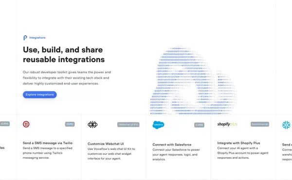 Voiceflow | Build Impactful AI Agents - Landing design inspiration