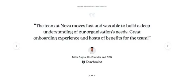 Employee Health Insurance and Benefits Platform | Nova Benefits - Landing design inspiration