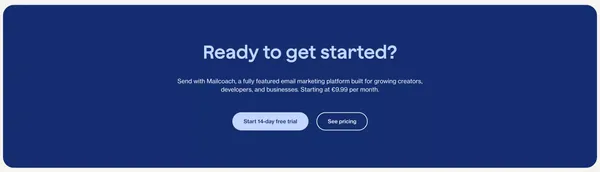 Mailcoach - Powerful email marketing tools - Landing design inspiration