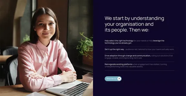 Intelligent Communications Experiences - Landing design inspiration