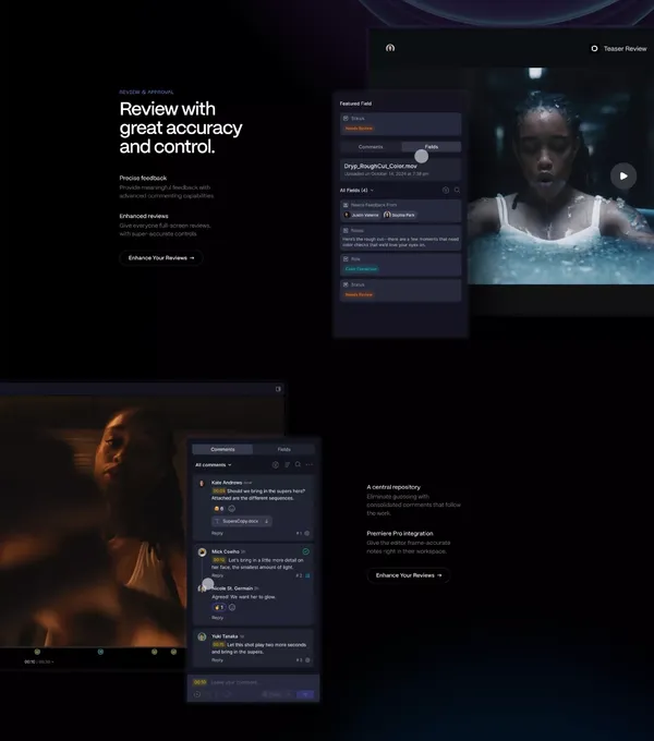 Frame.io - Landing design inspiration