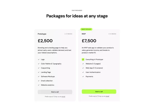 Simple Suite - We craft minimum viable SaaS products - Landing design inspiration
