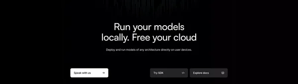 Mirai: On-Device Layer for AI Model Makers & Products - Landing design inspiration