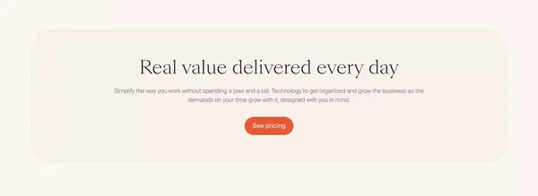 Critter - The best mobile software for pet care businesses - Landing design inspiration