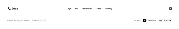 Leya | The future of legal work - Landing design inspiration