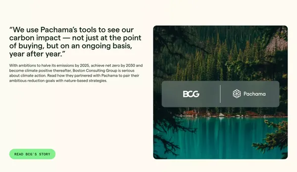 Pachama | Restore nature. Remove carbon. - Landing design inspiration