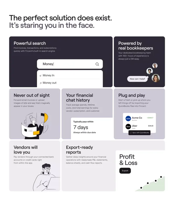 Fincent - Landing design inspiration