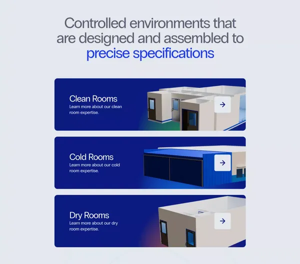 CleanSpace | Clean Rooms Designed to Deliver, Guaranteed - Landing design inspiration