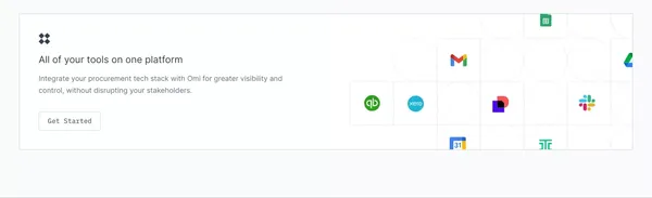 Omi | Vendor and Document Management - Landing design inspiration