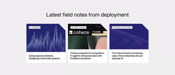 AI Software for Labs and Enterprise | Invisible Technologies - Landing design inspiration