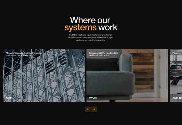 OneTech - Landing design inspiration