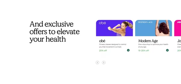 Ness: The Card That Keeps You Healthy - Landing design inspiration