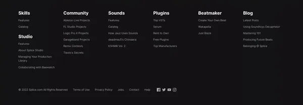 Royalty-Free Sounds, FX, Presets & More | Splice - Landing design inspiration