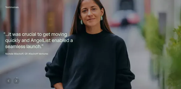 AngelList – Build, Lead, Invest - Landing design inspiration