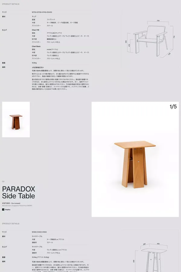PARADOX Series - Landing design inspiration