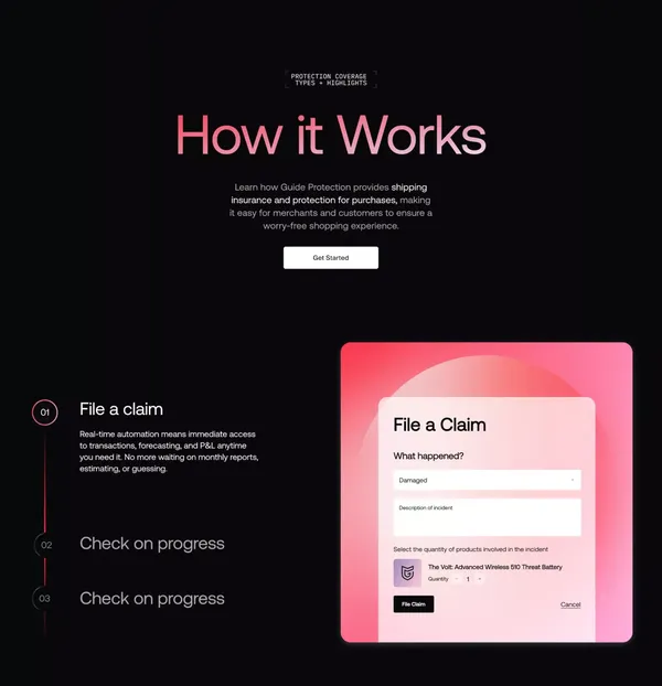 Guide - Landing design inspiration