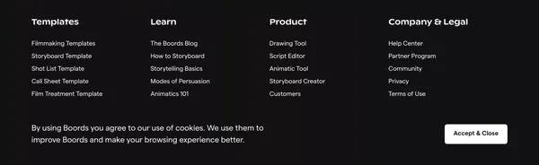 Free Online Storyboard Creator | Boords - Landing design inspiration