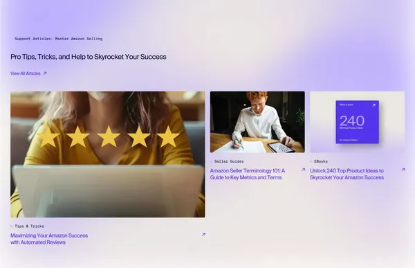 Amzigo |Â Say Hello to Your Amazon Superpower - Landing design inspiration