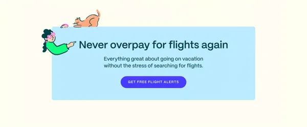 Going™ | Formerly Scott’s Cheap Flights - Landing design inspiration