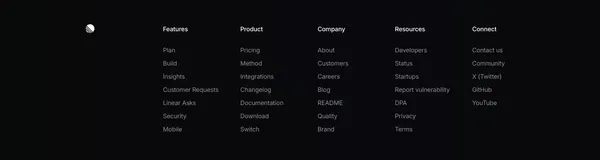 Linear for Agents - Landing design inspiration