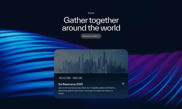Sui | Deliver the Benefits of Web3 with the Ease of Web2 - Landing design inspiration