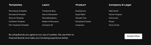 Free Online Storyboard Creator | Boords - Landing design inspiration