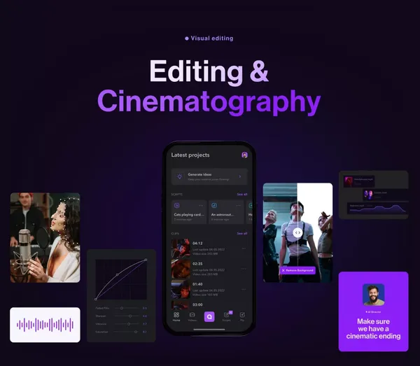 Captions | Your AI-powered creative studio - Landing design inspiration