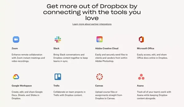 Dropbox: Securely share, store and do more with your files - Landing design inspiration