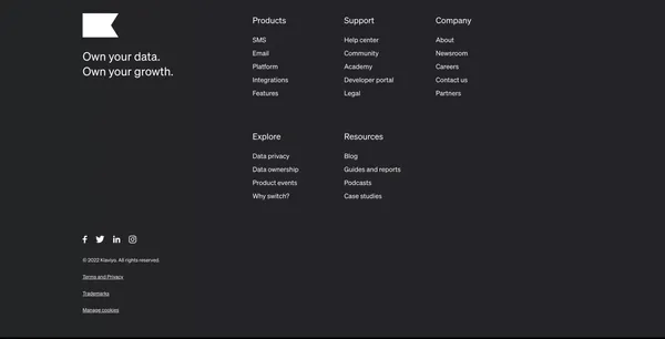 Klaviyo: Marketing Automation Platform for Email & SMS - Landing design inspiration