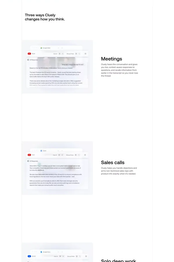 Cluely - Landing design inspiration