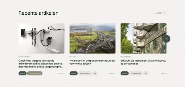 De Advocaten van Van Riet - Vastgoed & Ondernemingen - Portfolio design inspiration
