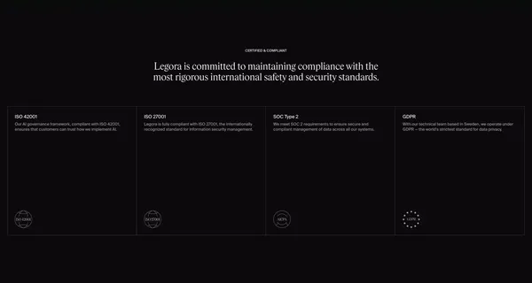 Legora - Landing design inspiration