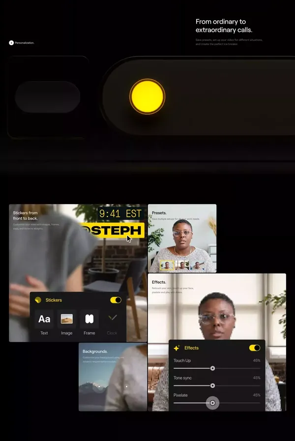 Composer — The magic behind the camera - Landing design inspiration