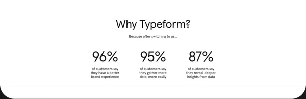 Typeform: People-Friendly Forms and Surveys - Landing design inspiration
