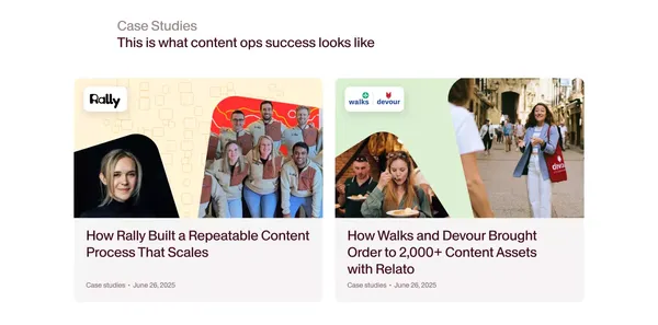 The Content Operations Platform  | Relato - Landing design inspiration