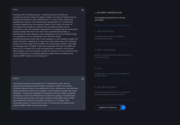 Together AI - Landing design inspiration