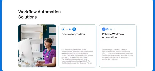 Hart | Better Healthcare Data for Better Healthcare Outcomes - Landing design inspiration
