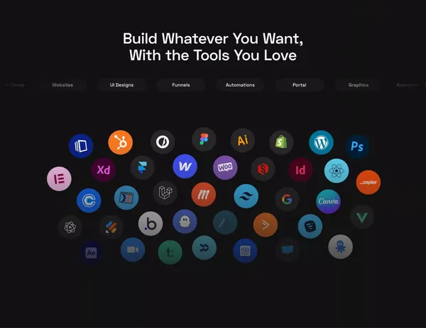 Growmodo: Design & Development Subscription for Scale-Ups - Landing design inspiration