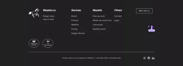 Mazette.co - Brand, Product, Webflow - Landing design inspiration