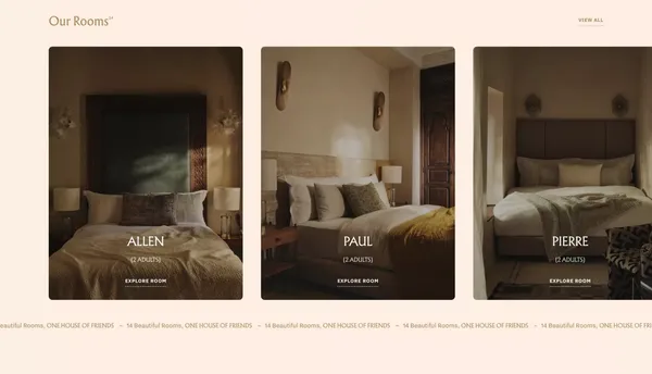 IZZA Marrakech - Landing design inspiration